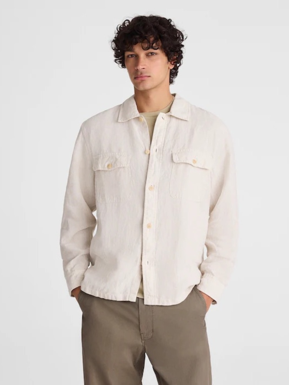 NWT Madewell The Station Shirt in Linen - Size M